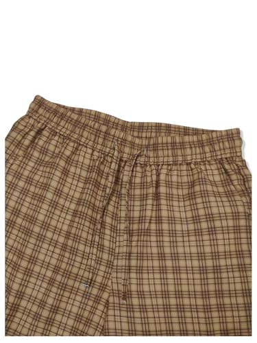 GORGLITTER Men's Gingham Baggy Cargo Pants Drawstring Waist Plaid Wide Leg Trousers Pants with Pockets4