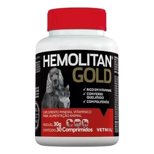 VETNIL Hemolitan Gold 30 Comprimidos Vetnil