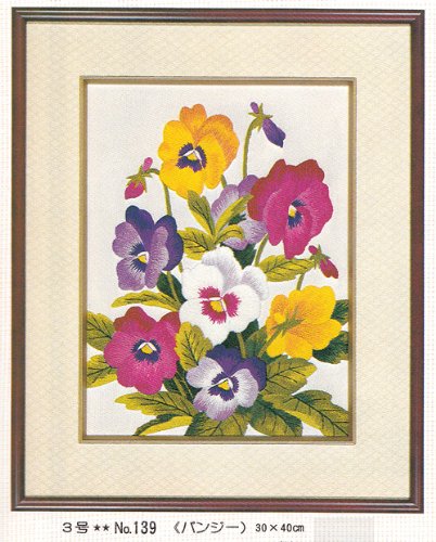 Amazon | 東京文化刺繍キット No139 パンジー（3号）(Bunka