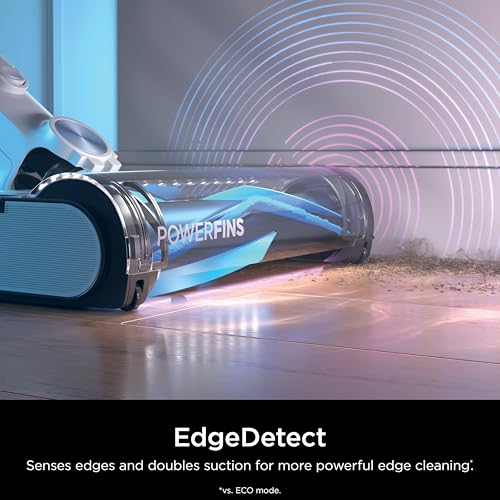 Image of Shark Detect Clean & Empty | Lightweight Cordless Vacuum Cleaner with Auto-Empty System | HEPA Filter, Portable Handheld Attachment, Powerfins Brushroll | Cloudy Blue | IW4624
