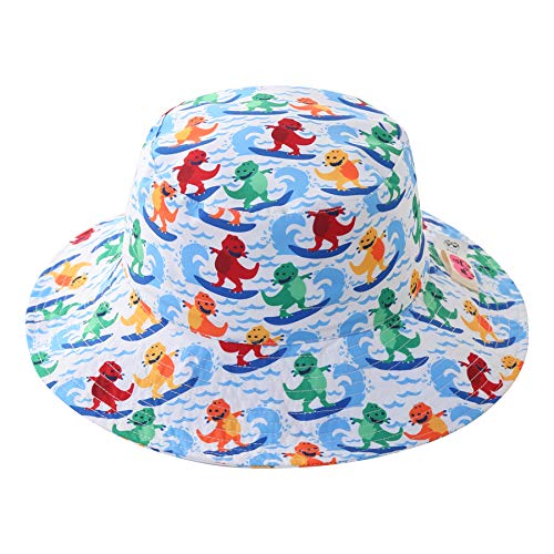 Image of Home Prefer UPF50+ Wide Brim Sun Hat Boys Girls Sun Protection Hat Zoo Beach Swim Safari Bucket Hat for Baby Toddler Kid