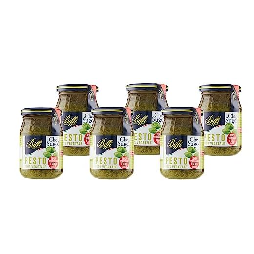 Biffi Pesto 100% Vegetale, 6 x 190g