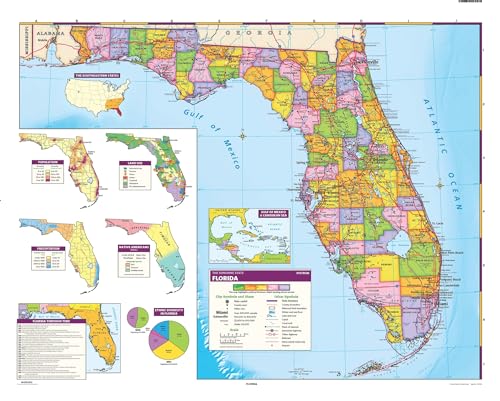 Nystrom Florida Wall Map – Large 54