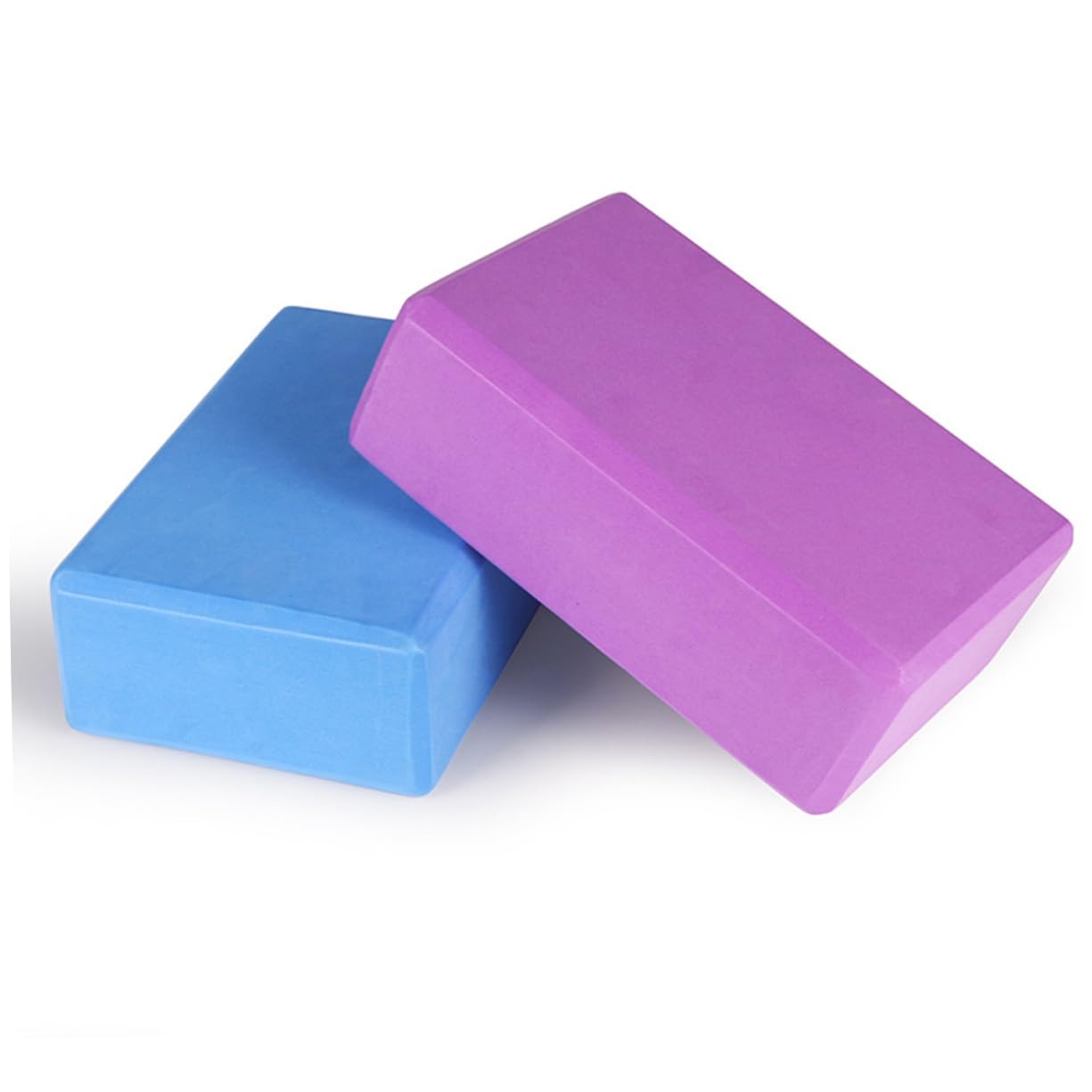 VICASKY 1 Set Eva Yoga Block Set with Brick Stretching Belt Random Color for Yoga Daily Exercise Enhances Balance Flexibility Durable High Density Eva Material for Reliable Random Color