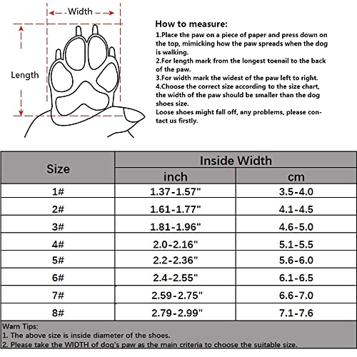 Cani Scarpe, 4PCS Impermeabili Scarpe Antiscivolo