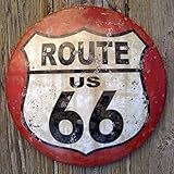 US Route 66 Vintage Road Street Sign