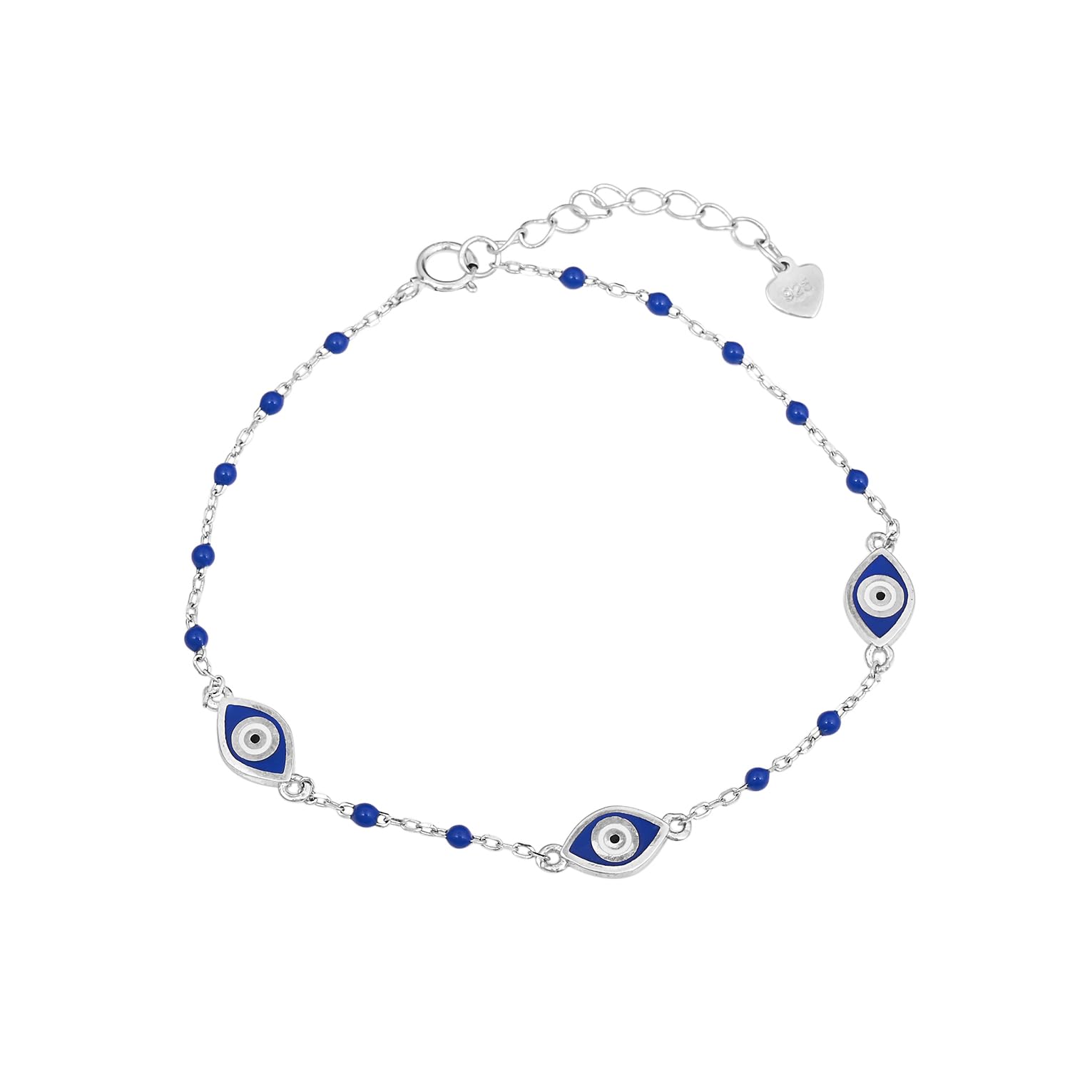 OVANA 92.5 Silver Two Tone Evil Eye Bracelet | Classic Bracelet For Women | Gift For Sister Bhabhi, Women & Girls | 925 Hallmarked (B0CTXKF41V) Amazon Price History, Amazon Price Tracker