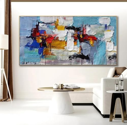 Peinture Géométrique Impressionnisme Toile Grand Format Mur Vide