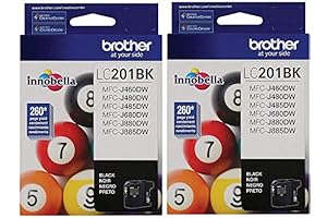 Brother LC201BK Ink Cartridge Black - 2 Pack