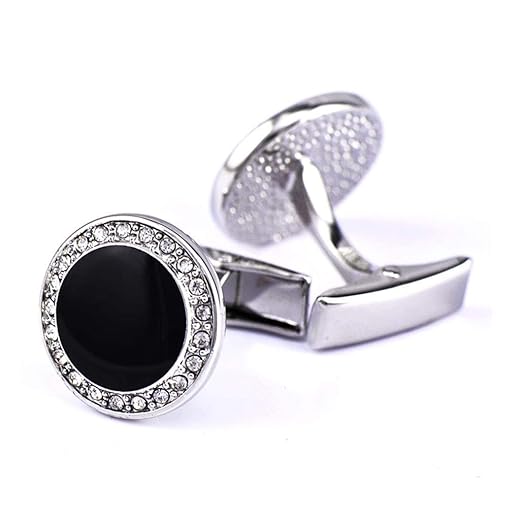 S&W Wedding Cufflinks for Men Cuffs with Gift Box Business for Tuxedo Shirts