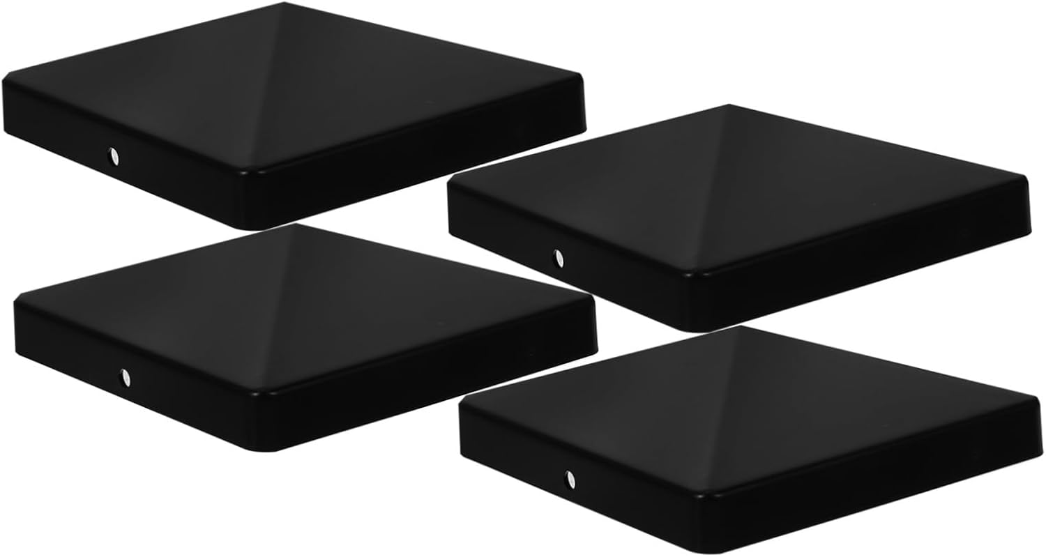 Mikikit 20sets Plastic Fence Post Caps Design for Outdoor Use Protects Against Rain Sunlight Fits Posts for Decks Mailboxes