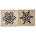 Inkadinkado Christmas Mounted Rubber Stamp, Snowflake, 3 by 1.5-Inch