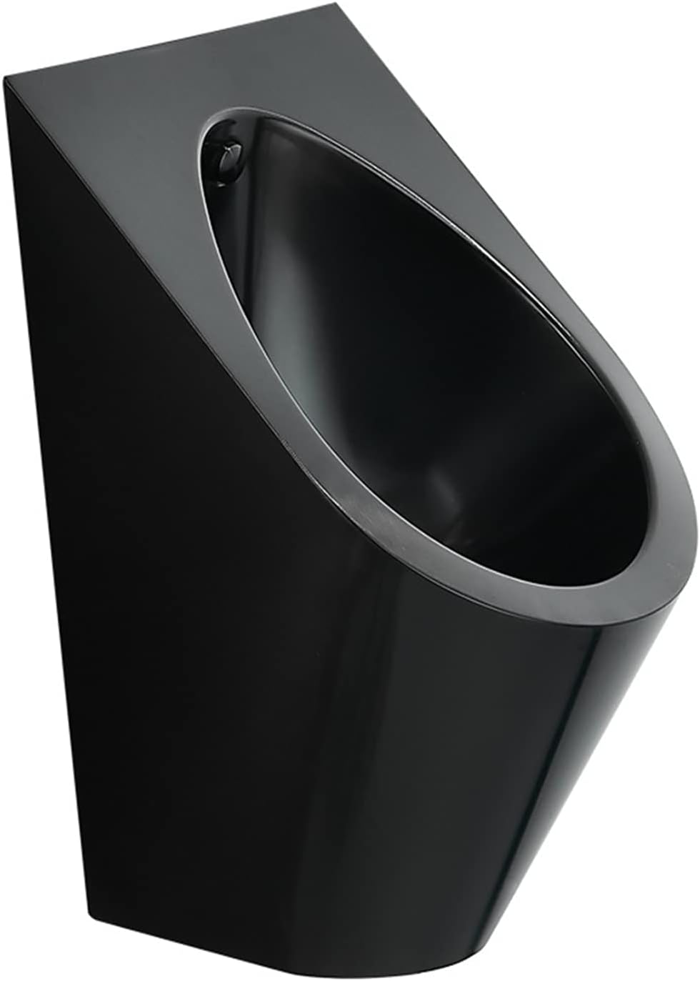 Universal Flushing Stainless Steel Urinal,Infrared Automatic Induction Wall-Mounted Men's Urinal,Bathroom Public Toilet Urinal with Flush Valve,Anti-Odor and Anti-Blockin