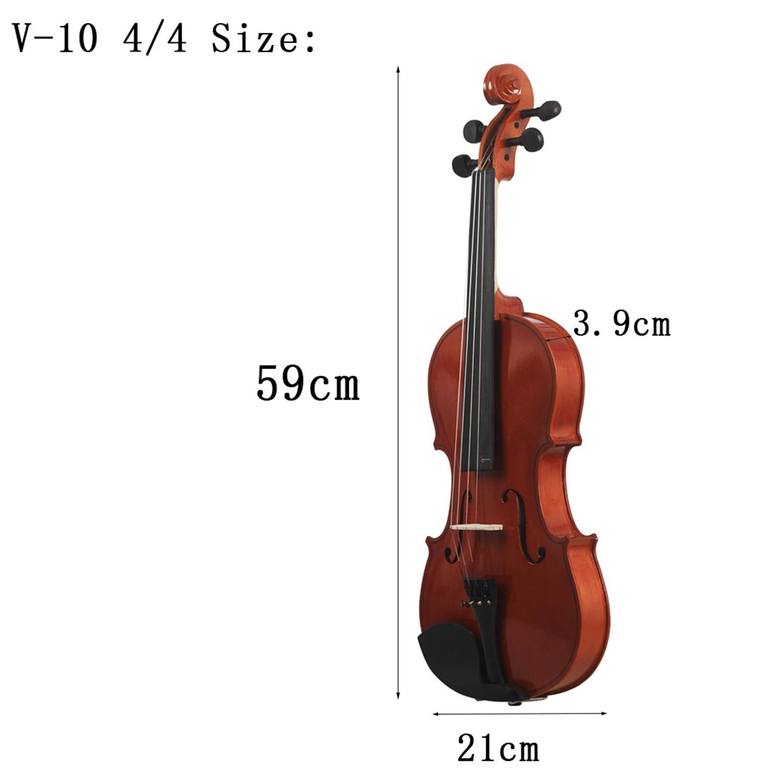 Violino Violino Con Luce Naturale Violino Per Principianti Violino Per Adulti(4/4-Natural)