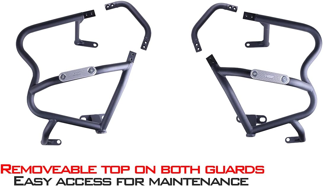T-Rex Racing Engine Guard Crash Cage Luggage Guard Combo Compatible with BMW 2005-2013 R1200RT
