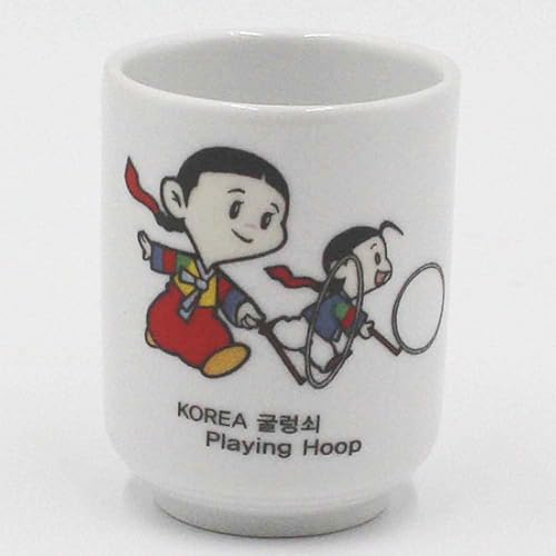 Miniatura 5 de Signim Juego de vasos de chupito coreanos Soju  5 piezas de cerámica de cerámica para whisky sake vodka alcohol licor con ilustraciones