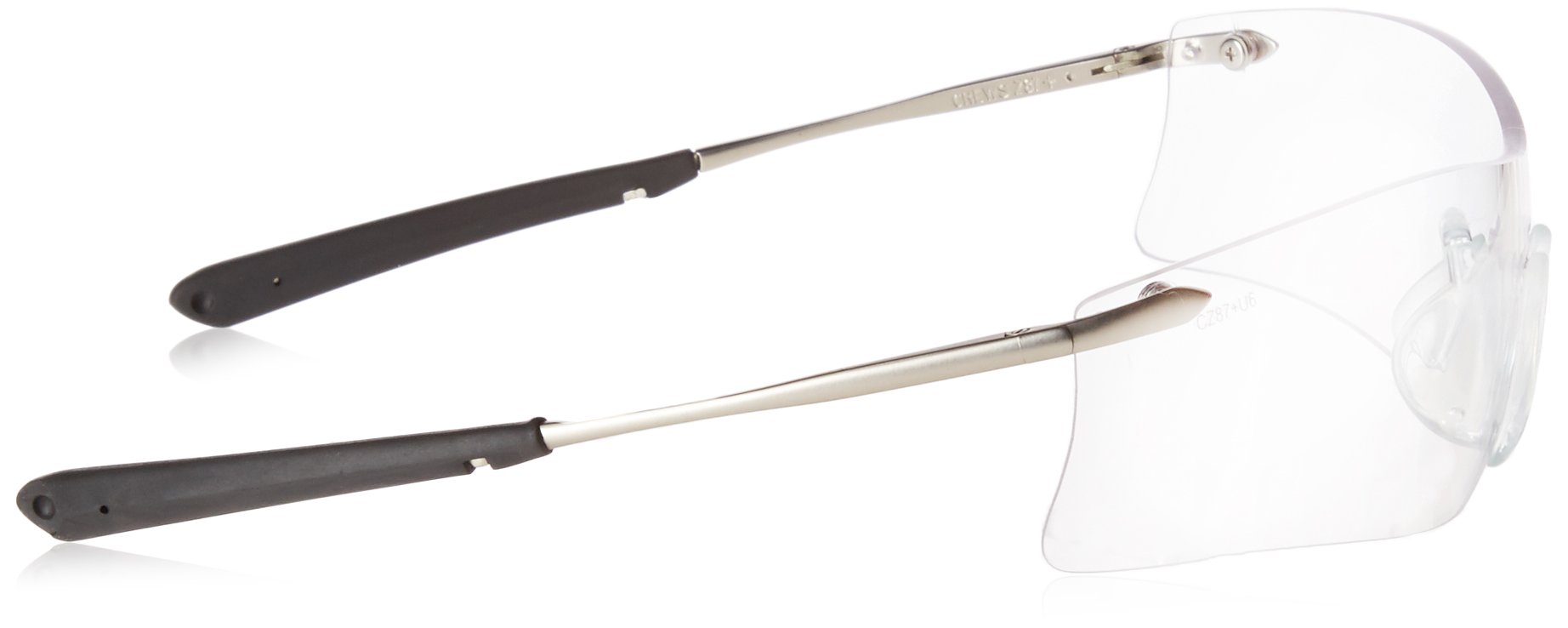 Crews T411G Rubicon - Gafas de seguridad con espejo esmeralda, 1 par