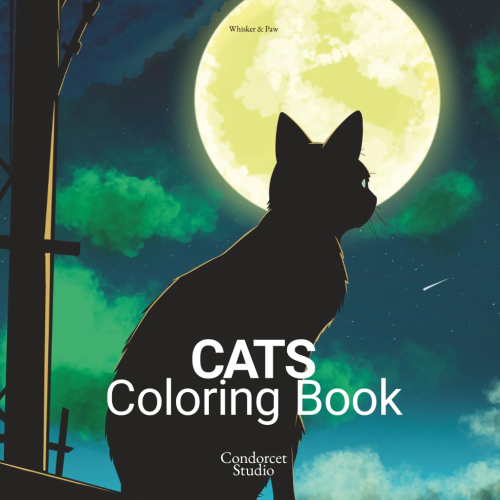 Cats Coloring Book: Original hand-drawn cat illustrations for you to relax and enjoy coloring.