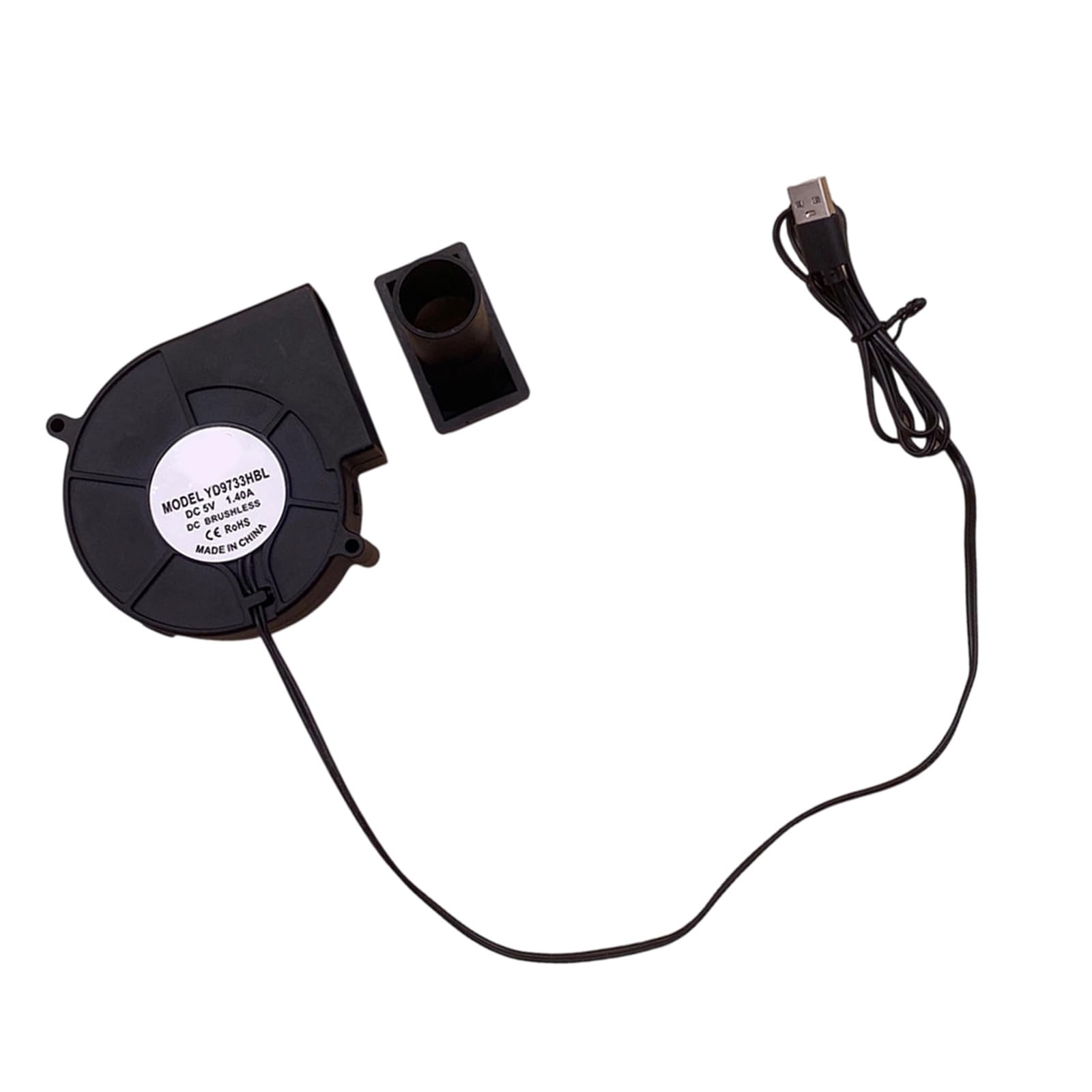 Tsophreniq Small Air Outlet Centrifugal Blower Air 5V 3500Rpm For Fast Starting In Outdoor Cooking And Fireplaces Settings Bbq Fan