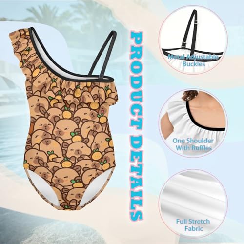 Image of Yzaoxia Girls One Piece Swimsuits Bathing Suit for Kids Swimwear 3-14Y