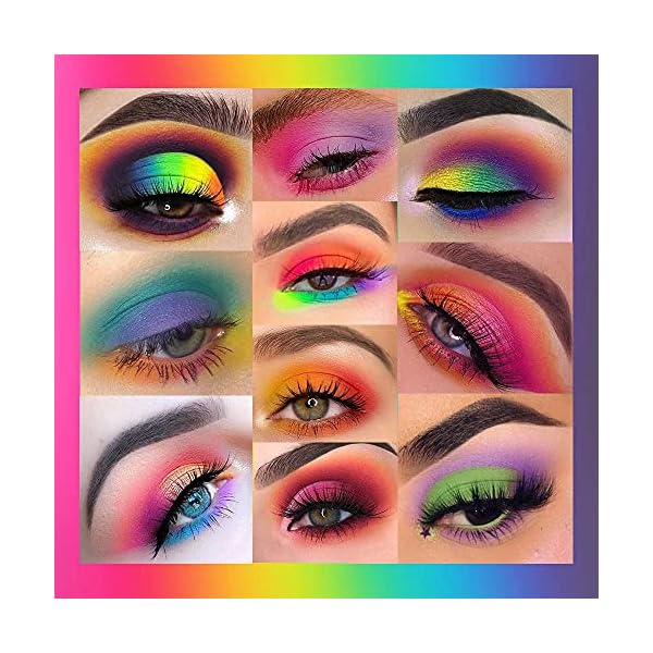 UCANBE-EXOTIC-FLAVORS-Neon-Eyeshadow-Makeup-Palette-48-Colorful-High-Pigmented-Rainbow-Matte-Shimmer-Glitter-Eye-Shadow-Make-Up-Pallet-Gift-Set UCANBE EXOTIC FLAVORS Neon Eyeshadow Makeup Palette - 48 Colorful High Pigmented - Rainbow Matte Shimmer Glitter Eye Shadow Make Up Pallet Gift Set