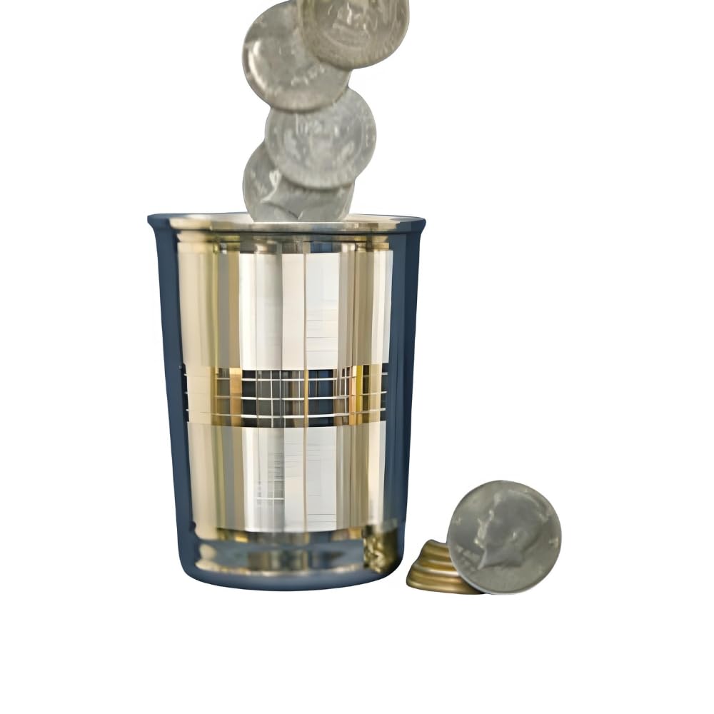 Magician's Miser's Dream Glass Gimmick | Produce | Vanish | Appear or Catching Coins from Mid Air | Real Dollar Catcher Street or Stage Close Up Magic Trick