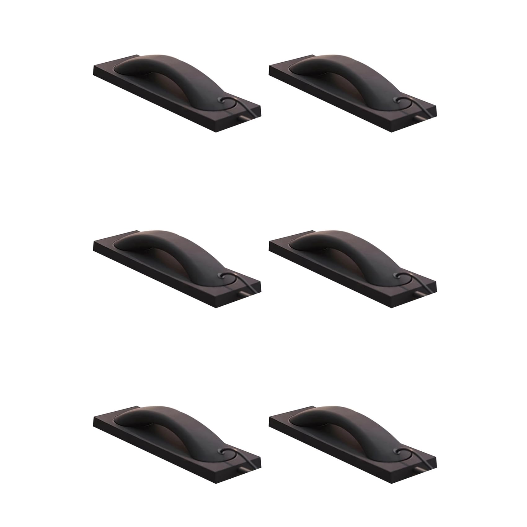 6X Receptor de Teléfono Retro Universal, Auricular para Llamadas con Teléfono Inteligente, Micrófono de 3,5 mm para Teléfono Fijo, Color Negro
