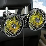 Dicross Backseat Fan for Car Backseat, Car Headrest Fan for Backseat for Kids (No Battery)