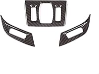 Vista 2 de YIWANG 3 piezas de fibra de carbono estilo para BMW X1 F48 2016 – 2019 ABS plástico Dashboard Air Vent Outlet marco recortes para BMW X2 F47 2018