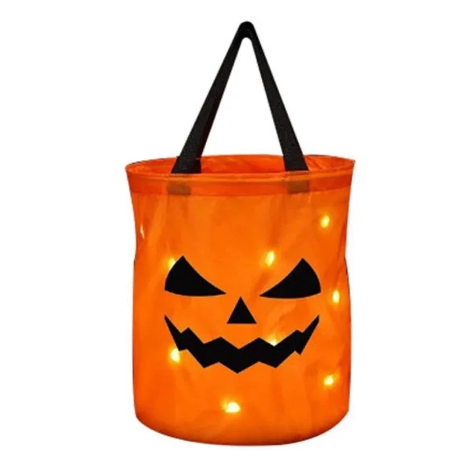 SZAJDSNMURB LED Pumpkin Candy Bucket Foldable Trick or Treat Bag