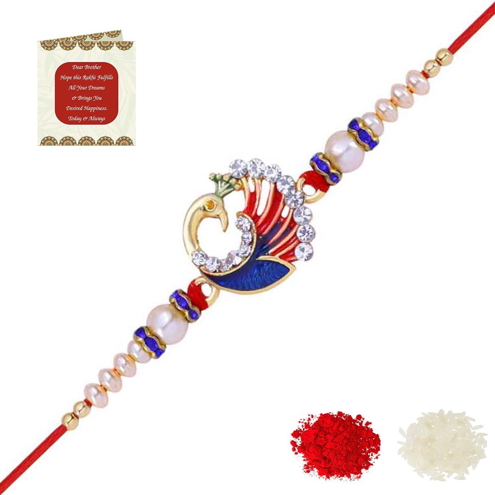 Riddhika Ventures Glorious Gold Plated Auspicious and Diamond Ring Rakhi with Roli Chawal and Greeting Card (U1) (B07DZK7PTB) Amazon Price History, Amazon Price Tracker