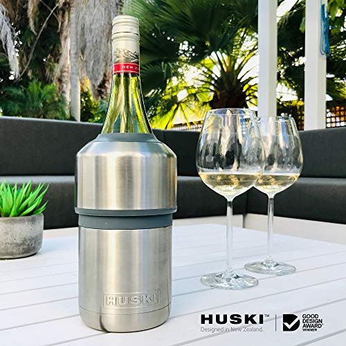 Huski Wine Cooler | Premium Iceless Wine Chiller | Keeps Wine Cold up to 6 Hours | Award Winning Design | New Wine Accessory | Fits Some Champagne Bottles | Perfect Gift for Wine Lovers (Rosé) - Thumbnail 5