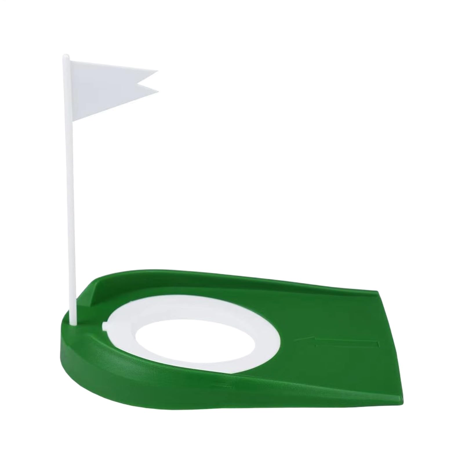 2 copas de putt de golf - 6,81 x 5,24 pulgadas herramienta para putter perr campo práctica, agujero perr putt de golf con bandera | Gulf Puttings Skills Training Aid con bandera verde interior y