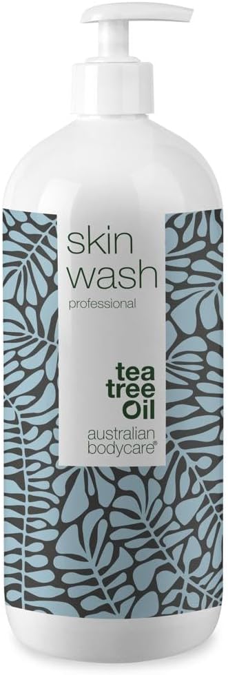 Australian Bodycare Skin Wash Professional 1000 ml | Tea Tree Oil Body Wash for the Skin | Relieves Spots and Pimples, Acne, Body Odor & smelly feet | Effective after shaving and waxing