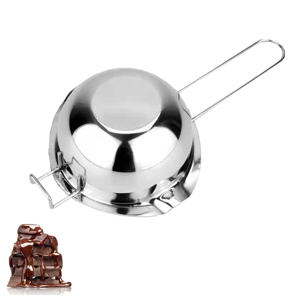 Edelstahl Schmelzschale 400ml - Perfekt Für Schokolade, Butter & Käse