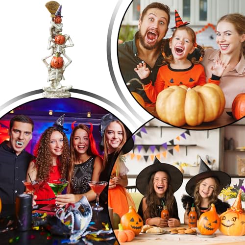 Évitez les décors fragiles avec ce squelette Halloween résistant