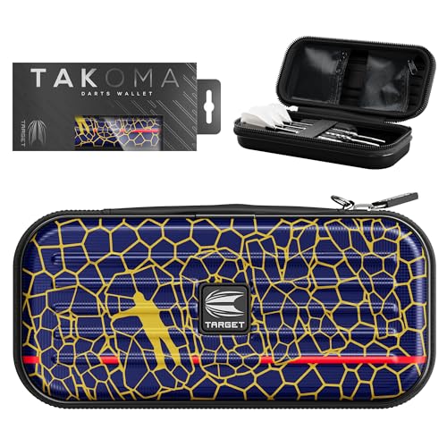 TARGET Darts Josh Rock Takoma Wallet, Regular - Etui na rzutki Josh Rock, uchwyt na rzutki, portfel na rzutki, etui do przechowywania zestawu rzutek, etui na rzutki „Rocky”, profesjonalne akcesoria