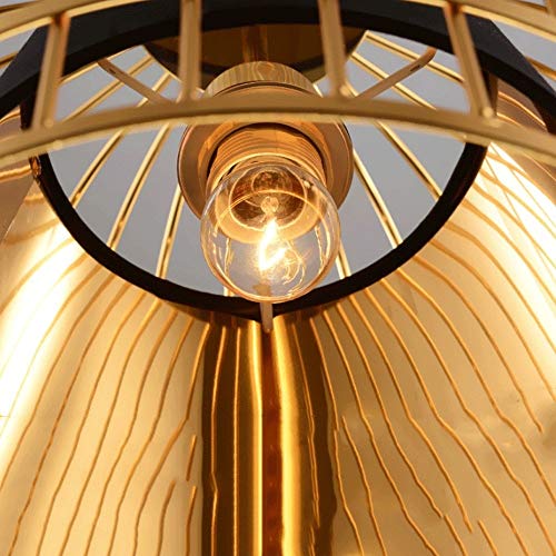Lámpara colgante de jaula E27 para iluminar techos altos de forma elegante 4
