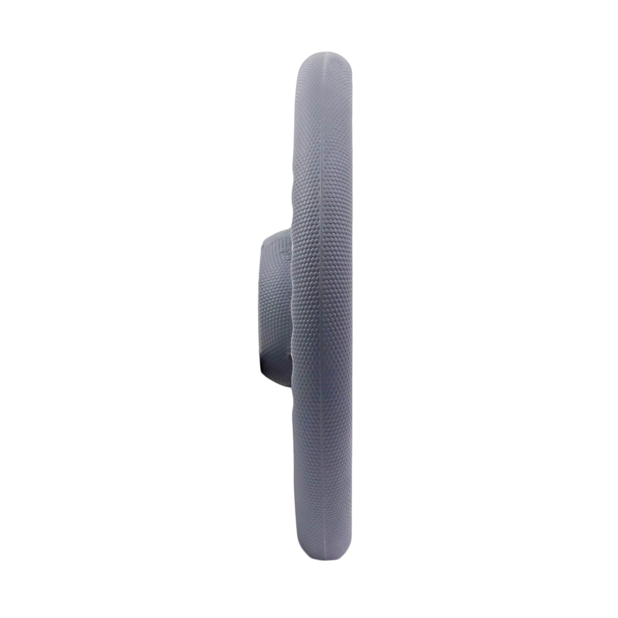 GATE14® Volante 'Panarea' arqueado de 6 radios de acero inoxidable y PU gris para barco o bote Ø 35 cm