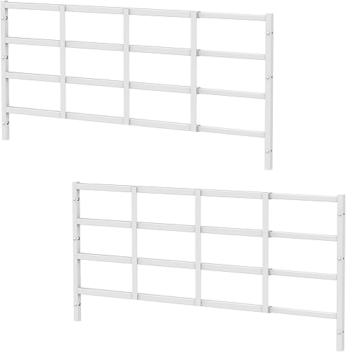 Protector de seguridad fijo de ventana para niños y niños de 19 x 54 pulgadas, paquete de 2 unidades de ancho ajustable que evita caídas