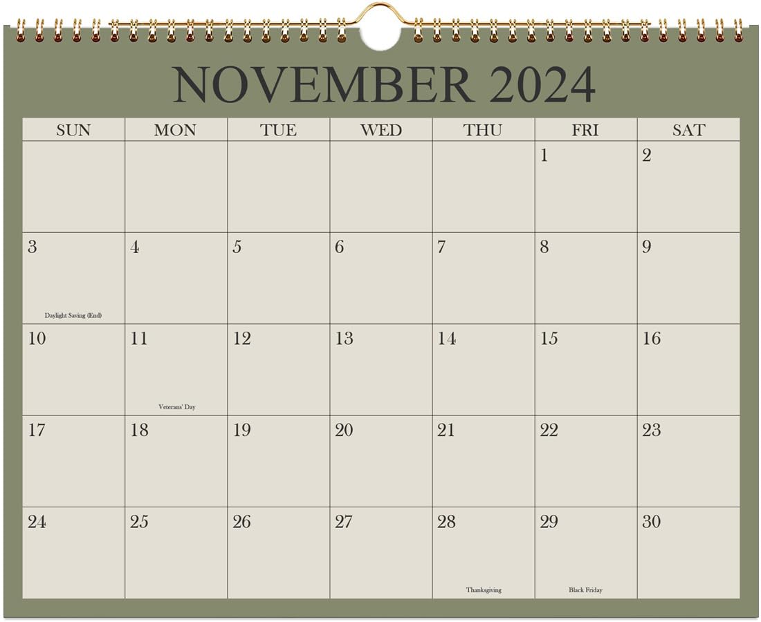 amazon-com-calendar-2024-2025-wall-calendar-from-november-2024-june-2026-21-months-calendar-with-premium-paper-twin-wire-binding-hanging-hook-8-5-x-11-green-office-products