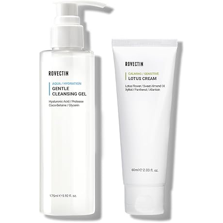 ROVECTIN Lotus Water Cream & Aqua Cleansing Gel Duo