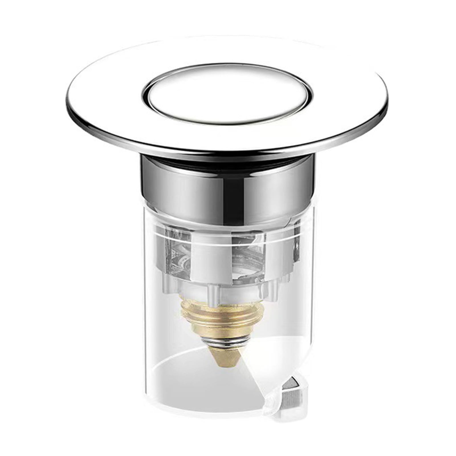Drain Filter Bounce Cores Bathtub Plug Sink Basins Filter Bathtub Stopper for Bathroom Kitchen Easy Install Drainers for Kitchen Bathroom Stopper Strainers Mesh Garbage Disposal Hair Catcher Cover