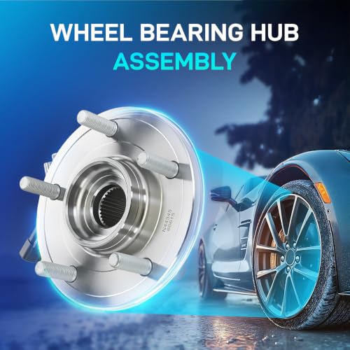 Image of BDELI - 513273 Front Wheel Hub Bearing Assembly for 2008-2016 Dodge Grand Caravan, 2008-2016 Chrysler Town & Country, 2009-2014 VW Routan, 2012 2013 2014 2015 Ram C /V, 5 Lugs w /ABS