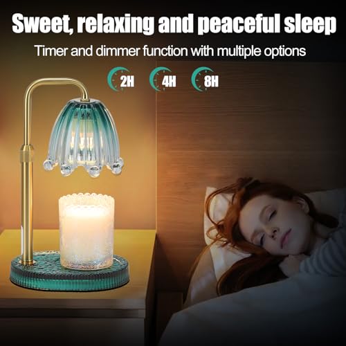 Candle Warmer Lamp with Timer - Electric Wax Melt Warmer with Adjustable Height and Dimmer for Scented Candle Wax, Home Fragrance Décor and House Warming Birthday Gifts for Women Mom - Image 5