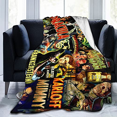 Mioolkt Frankenstein Blanket Throw Blankets Ultra Soft Flannel Lightweight Throws For Couch, Bed thumb #1