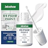 Luyuttn Emaille Reparatur Lack 30 ml, Badewannenlack Weiß,Wandfarbe Ausbessern Weiß,Emaille Reparaturset,Keramik Waschbecken Reparatur, für Badewannen, Toiletten, Fliesen, Wände usw