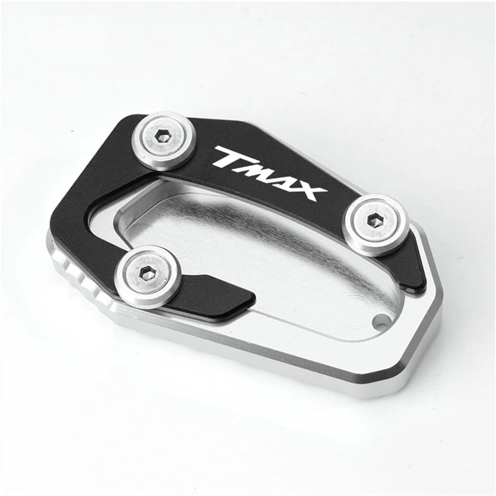 Cavalletto Laterale Allargato In Alluminio Per Yamaha TMAX 530/560 Tech MAX - Antiaffondamento, Colore Rosso - 2