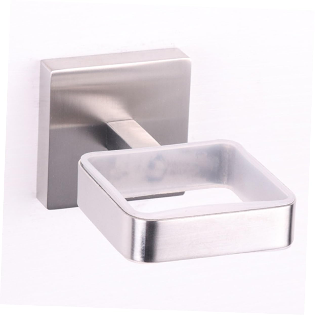 CAXUSD Stainless Steel Brushed Wall Mount Soap Holder Bathroom Soap Dish Soap Tray Soap Organizer for Sponge and Soap Storage Bathroom Accessories - Image 2
