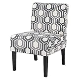 Topeakmart Armless Accent Chair Living Room Chair Slipper Chairs Kitchen/Dining Room Chair Sofa Side...